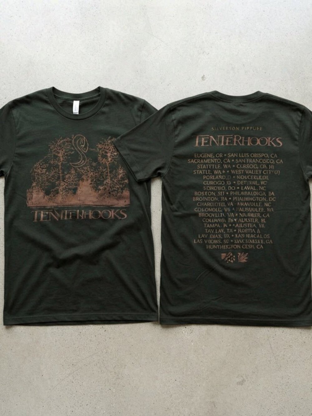 Silversun Pickups Tenterhooks Tour Blue Long Sleeve T-Shirt S-4XL